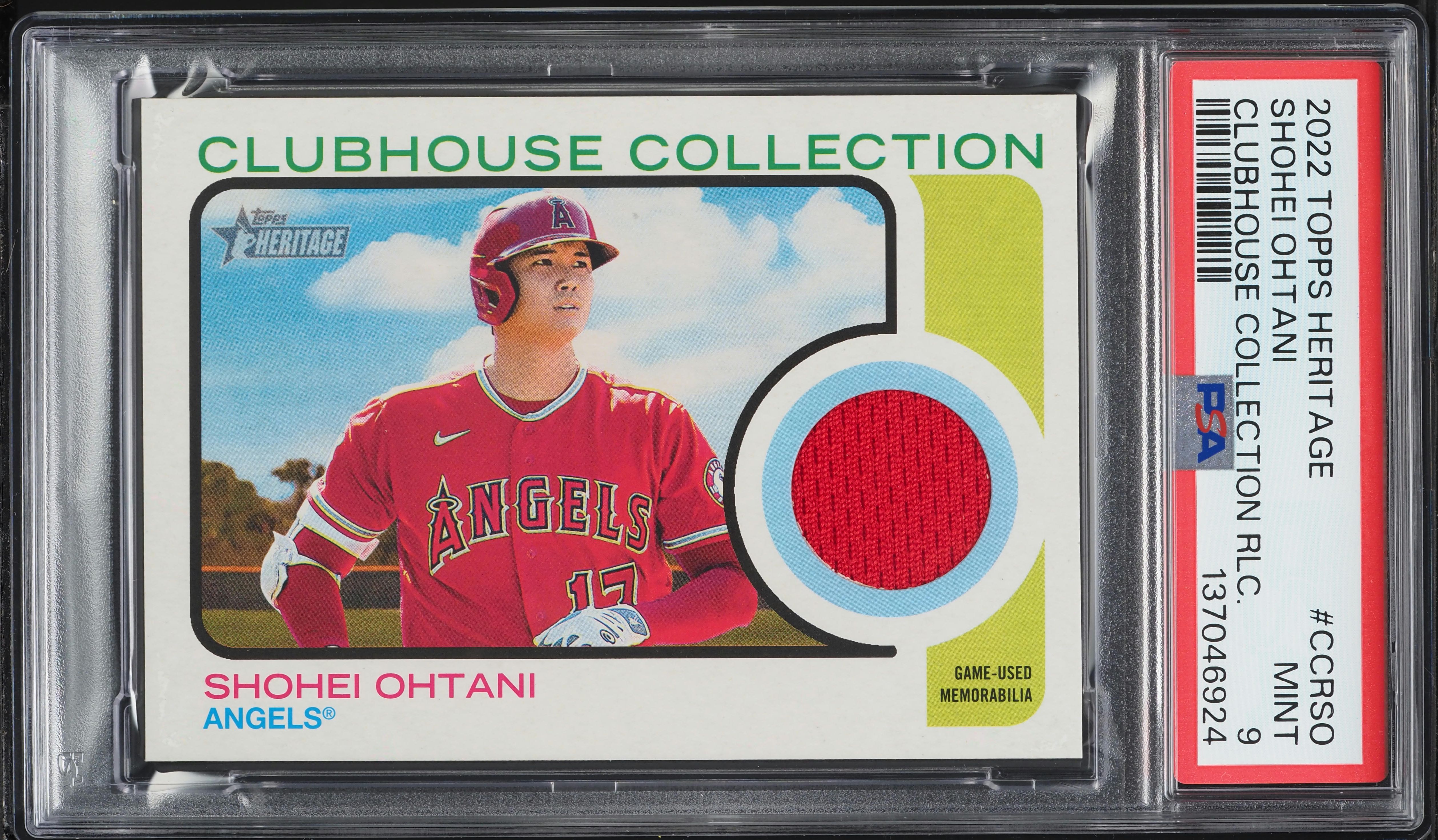 2022 Topps Heritage Clubhouse Collection Shohei Ohtani PATCH #CCR