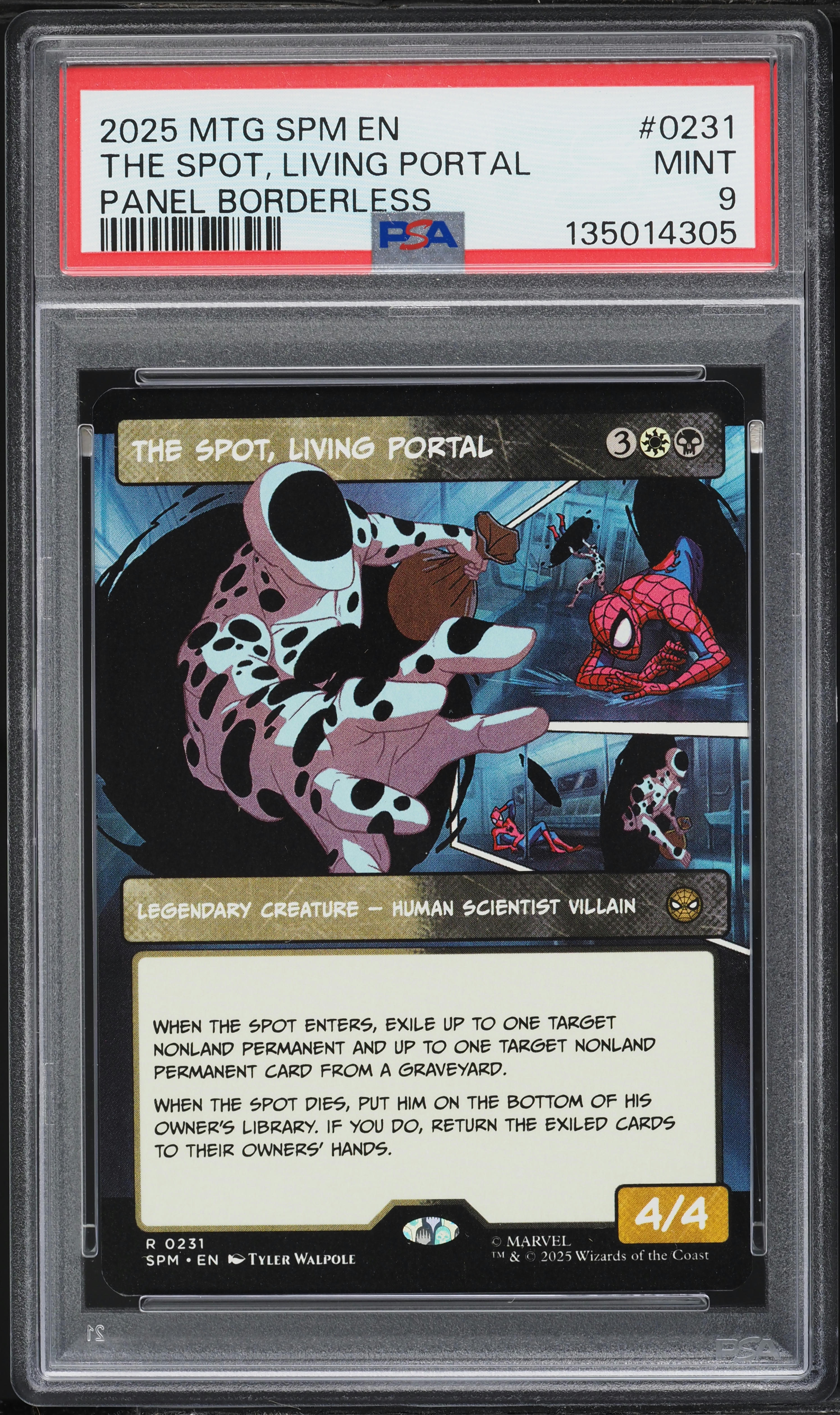 2025 MTG Marvel's Spider-Man Panel Borderless The Spot, Living