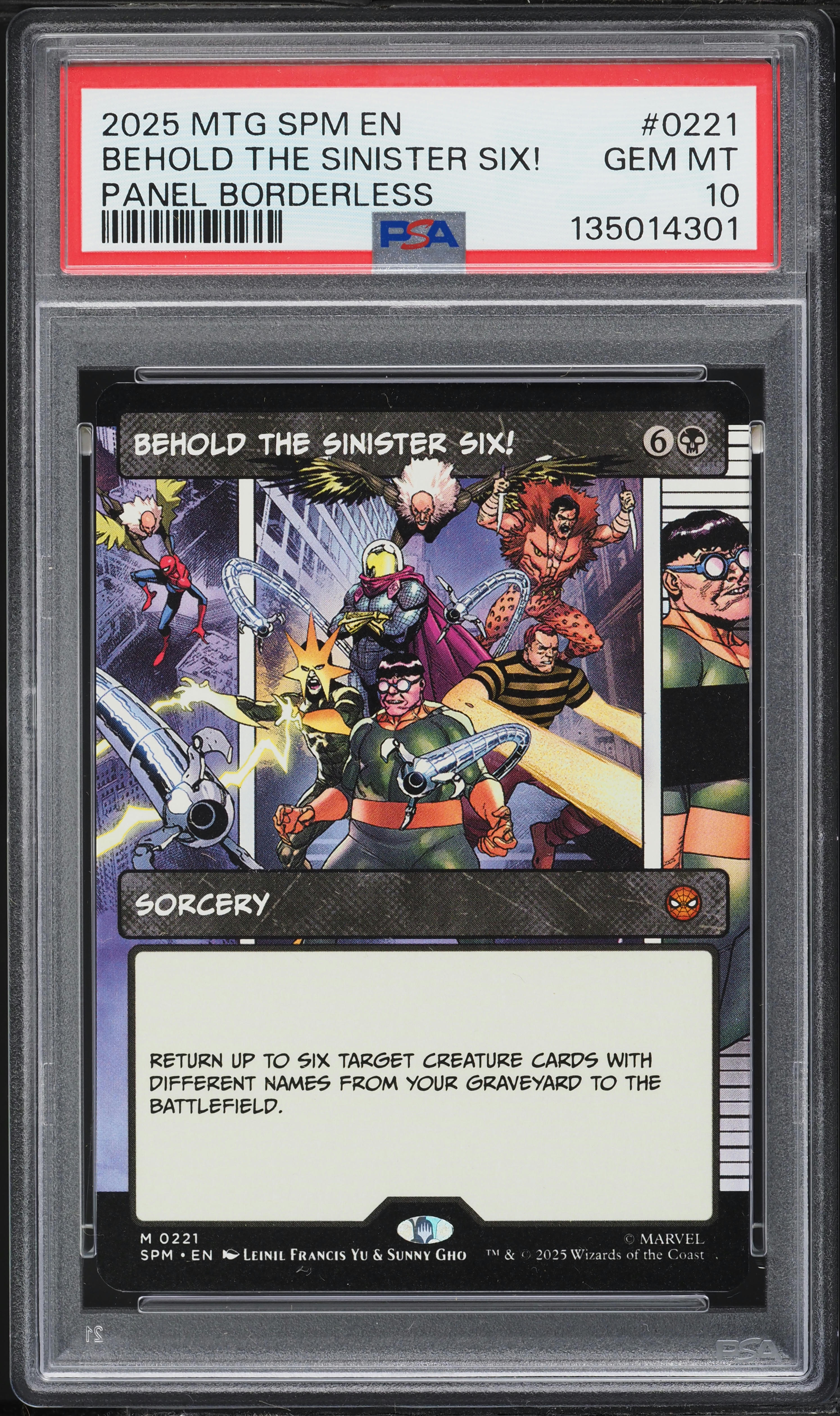 2025 MTG Marvel's Spider-Man Panel Borderless Behold The Sinister