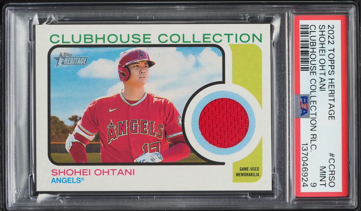 2022 Topps Heritage Clubhouse Collection Shohei Ohtani PATCH #CCR