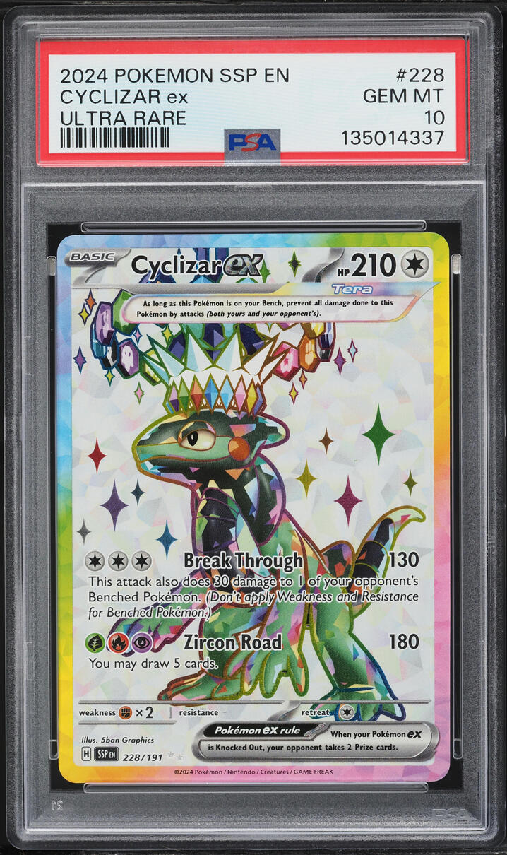 2024 Pokemon Scarlet & Violet Surging Sparks Full Art Cyclizar EX
