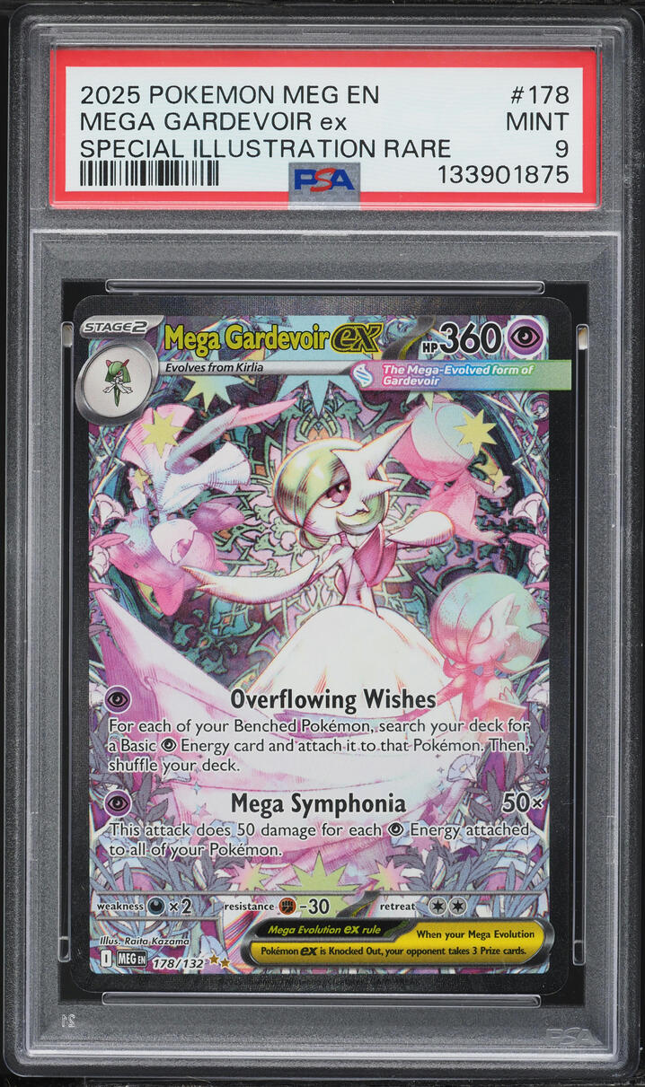 2025 Pokemon Mega Evolution SIR Mega Gardevoir ex #178 PSA 9 MINT