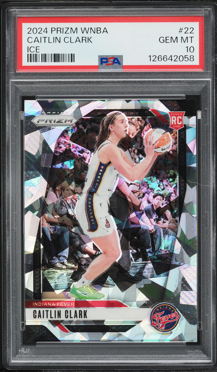 2024 Panini Prizm WNBA Ice Caitlin Clark ROOKIE #22 PSA 10 GEM MINT
