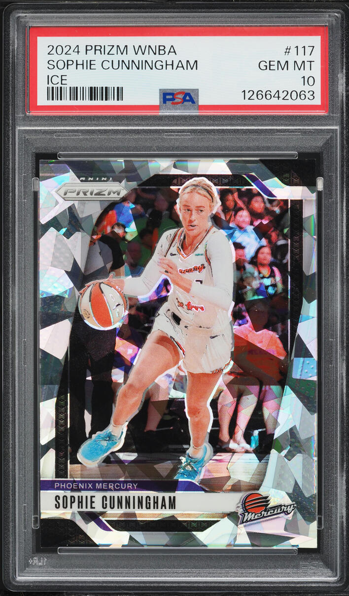 2024 Panini Prizm WNBA Ice Sophie Cunningham #117 PSA 10 GEM MINT