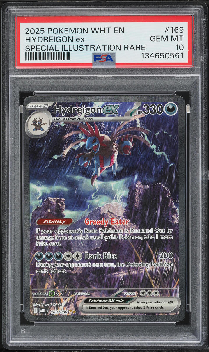 2025 Pokemon Scarlet & Violet White Flare SIR Hydreigon EX #169 PSA 10 GEM MINT