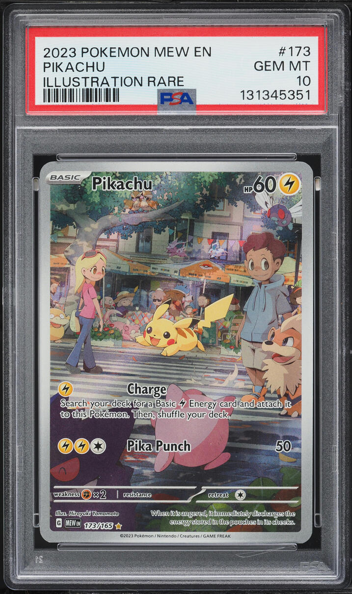 2023 Pokemon Scarlet & Violet 151 IR Pikachu #173 PSA 10 GEM MINT