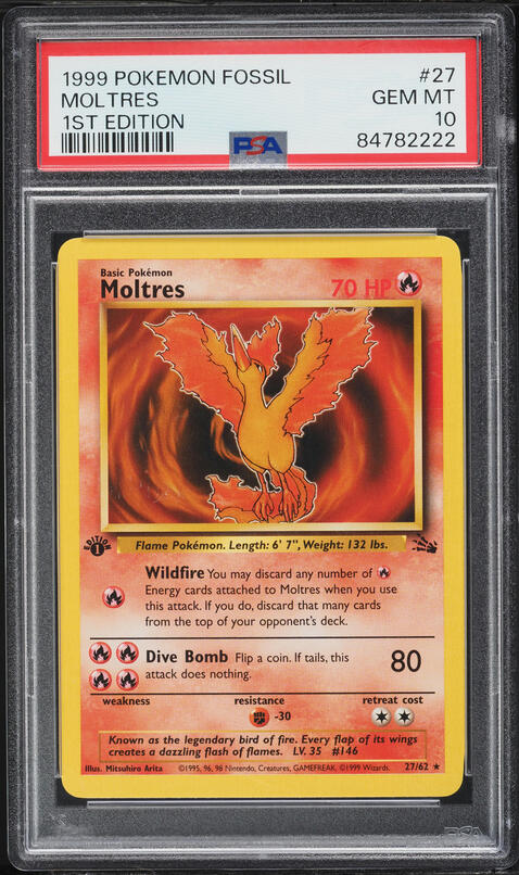 1999 Pokemon Japanese ANA Promo All Nippon Airways Moltres #145