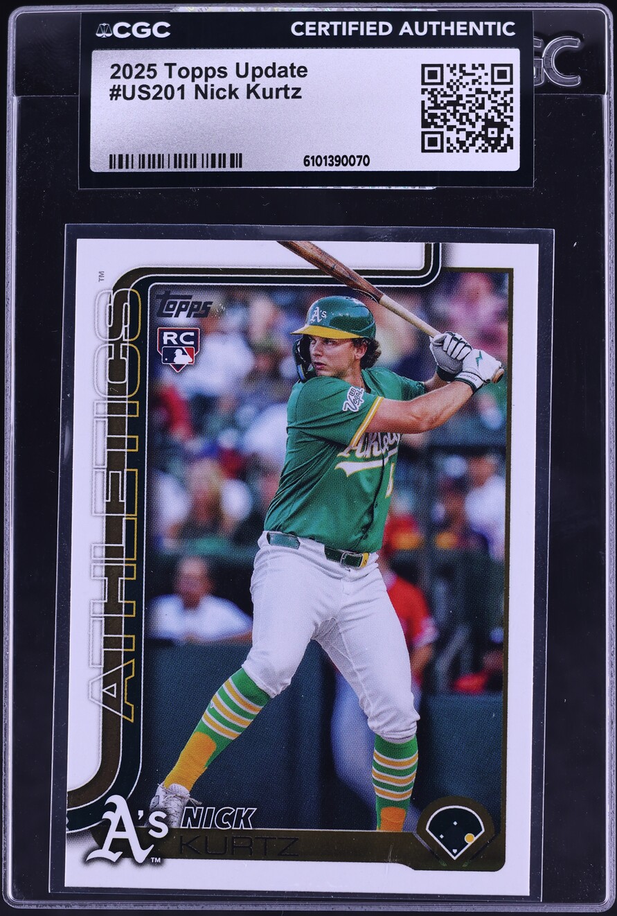 2025 Topps Update Nick Kurtz ROOKIE #US201 CGC AUTH