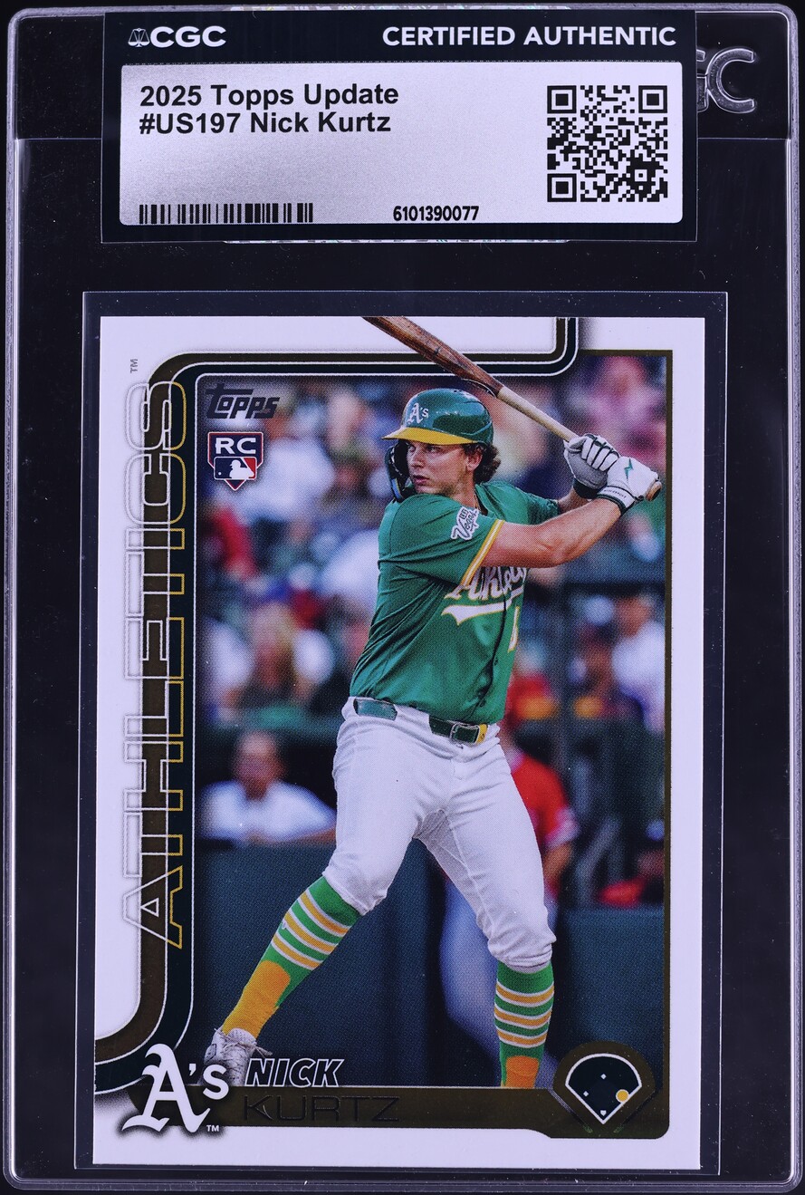 2025 Topps Update Nick Kurtz ROOKIE #US201 CGC AUTH