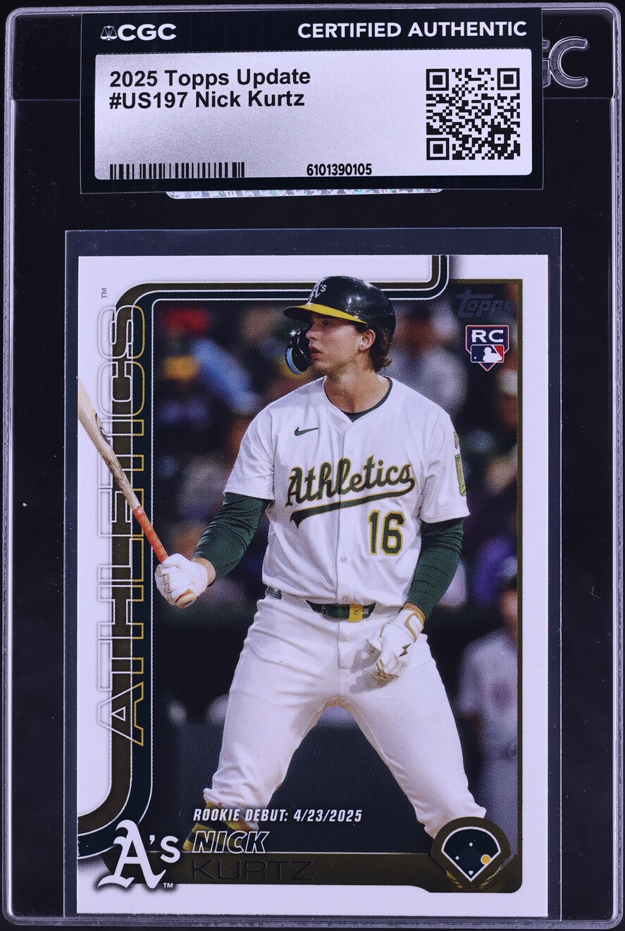 2025 Topps Update Nick Kurtz ROOKIE #US197 CGC AUTH