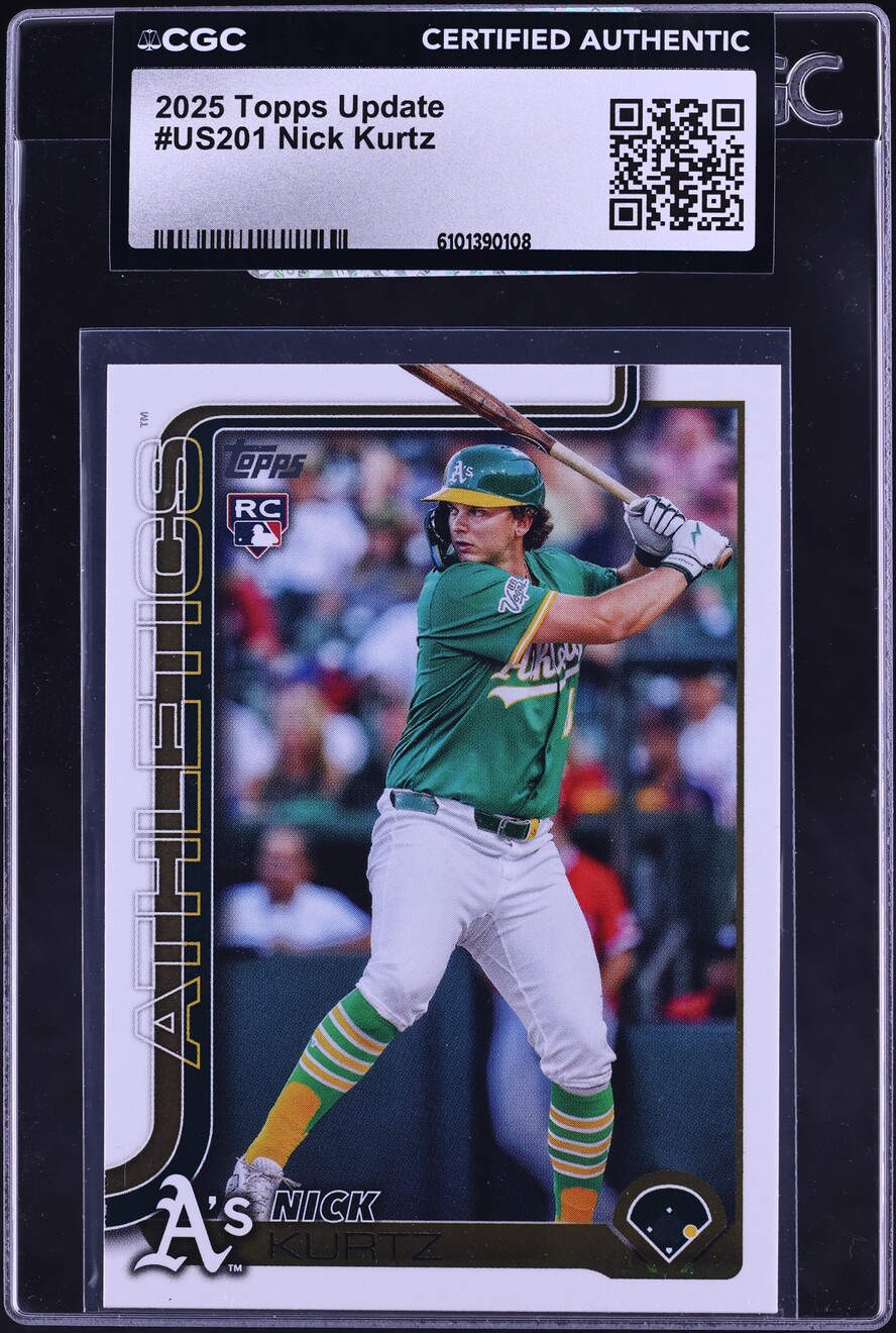 2025 Topps Update Nick Kurtz ROOKIE #US201 CGC AUTH