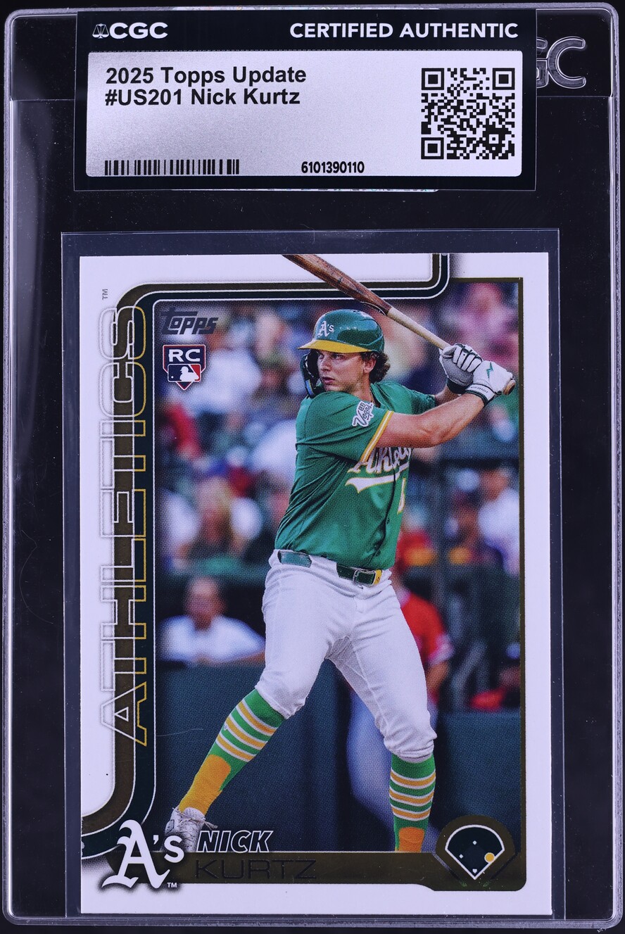 2025 Topps Update Nick Kurtz ROOKIE #US201 CGC AUTH