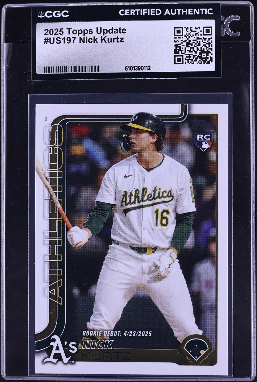 2025 Topps Update Nick Kurtz ROOKIE #US197 CGC AUTH