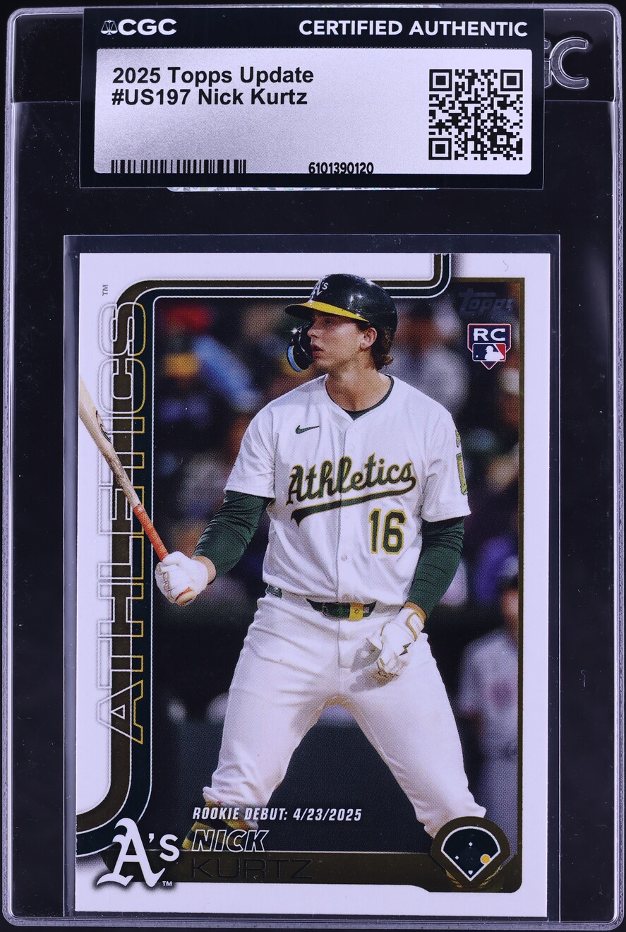 2025 Topps Update Nick Kurtz ROOKIE #US197 CGC AUTH