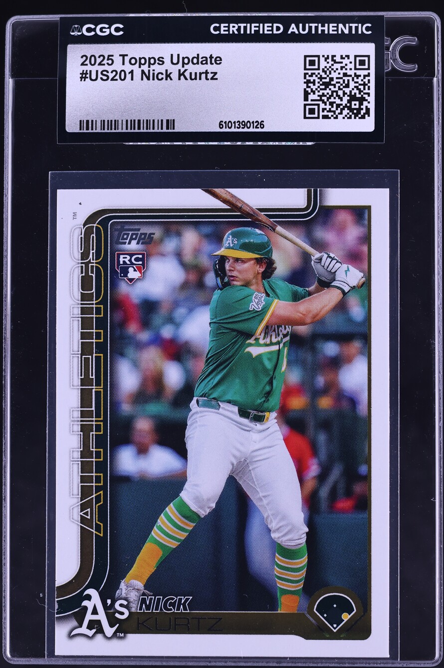 2025 Topps Update Nick Kurtz ROOKIE #US201 CGC AUTH