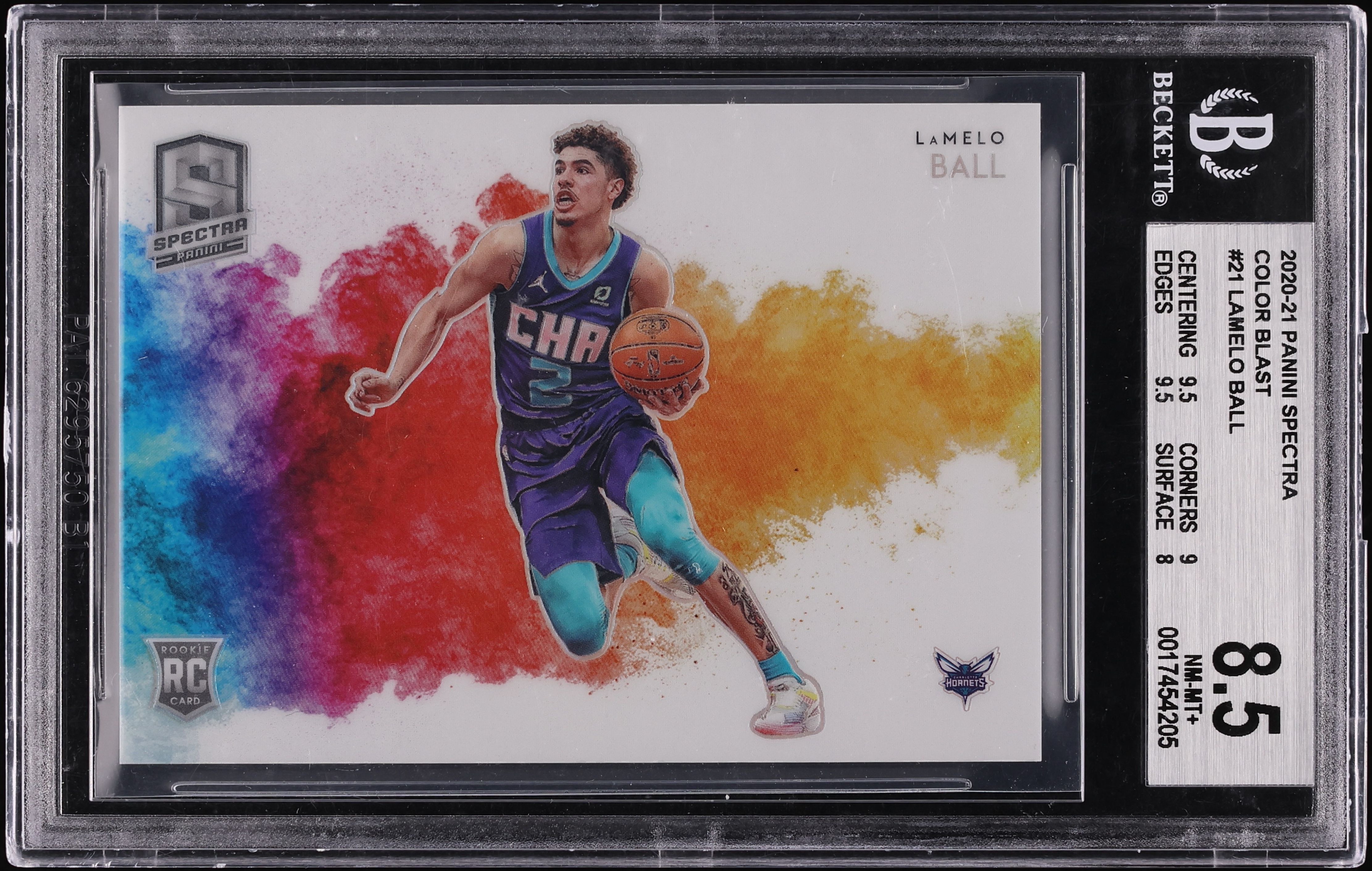 PSA 9】Lamelo Ball 2020-21 Panini Prizm Base RC Red/White/Blue 