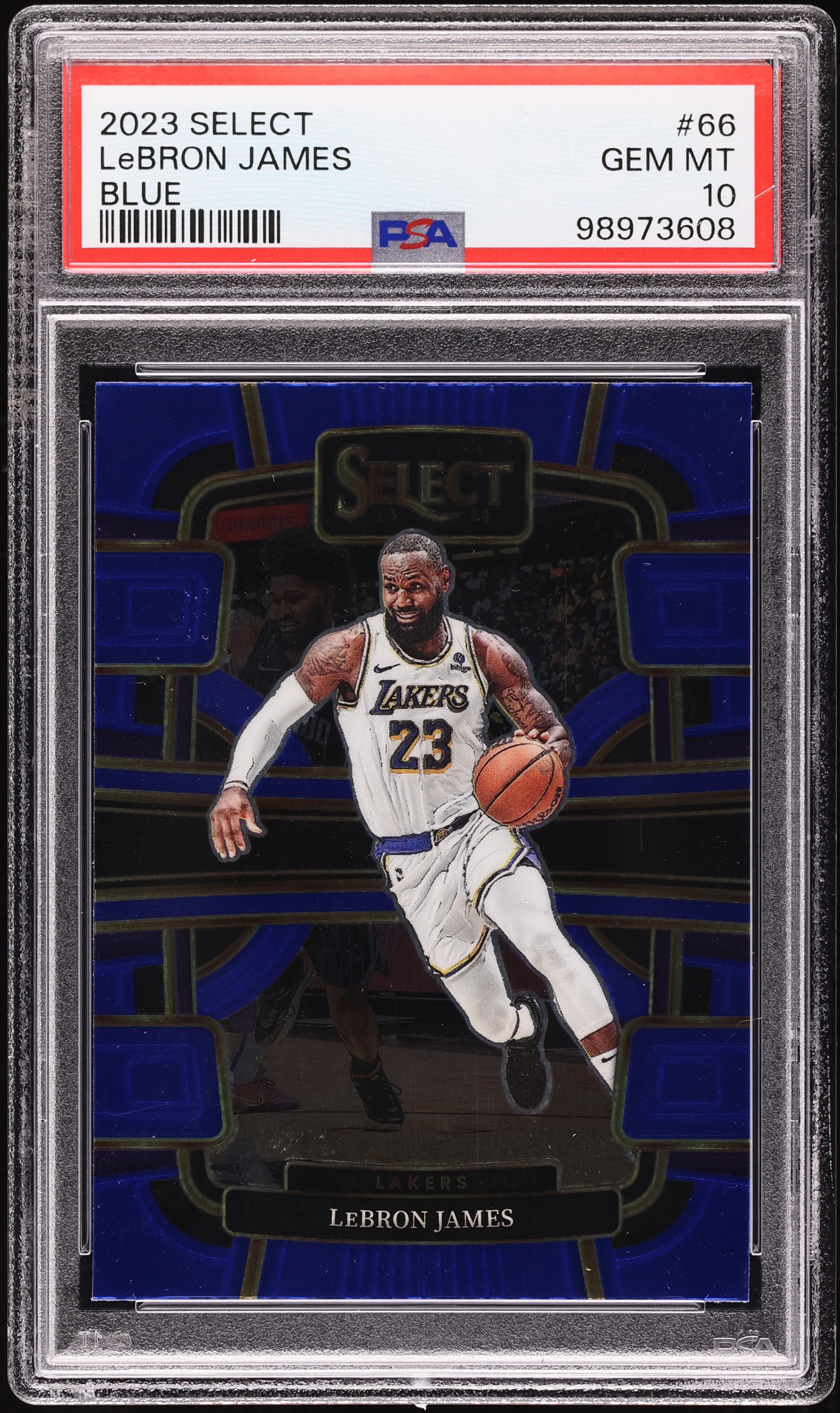 2023 Select Concourse Blue LeBron James #66 PSA 10 GEM MINT on