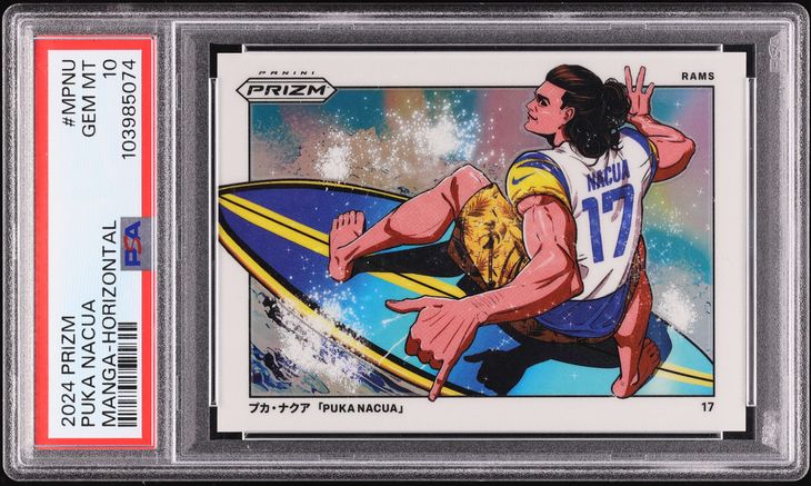 2024 Panini Prizm Manga Horizontal Puka Nacua #MPNU PSA 10 GEM