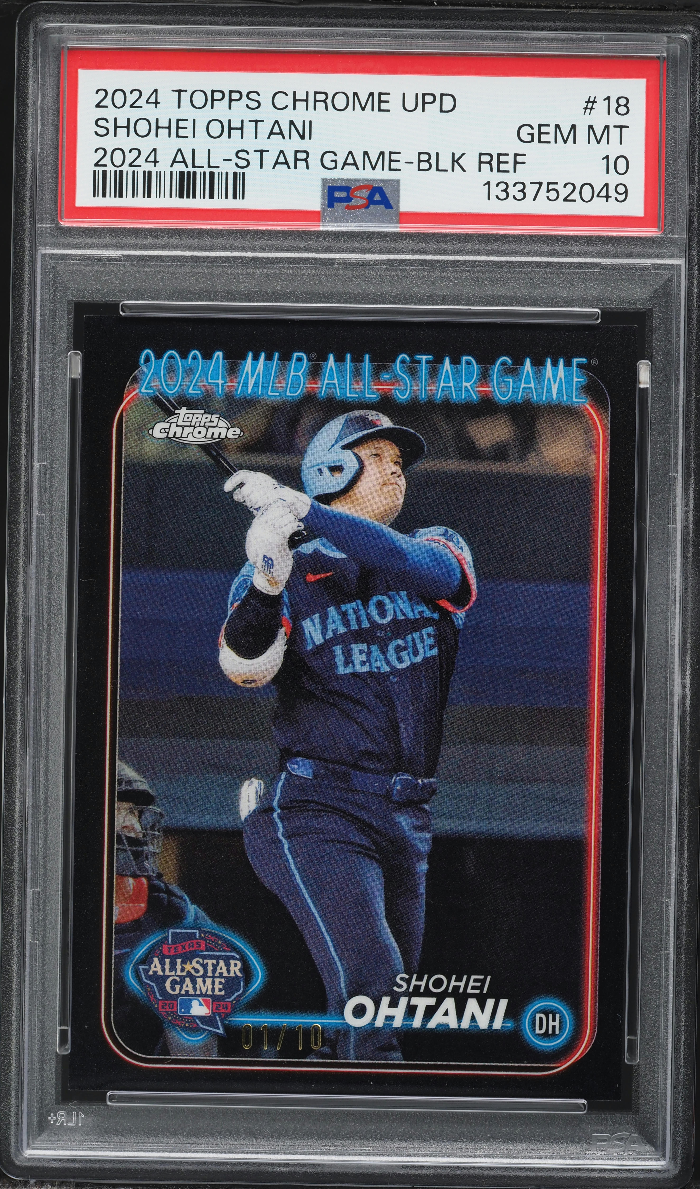 2024 Topps Chrome Update 2024 All-Star Game Black Ref Shohei