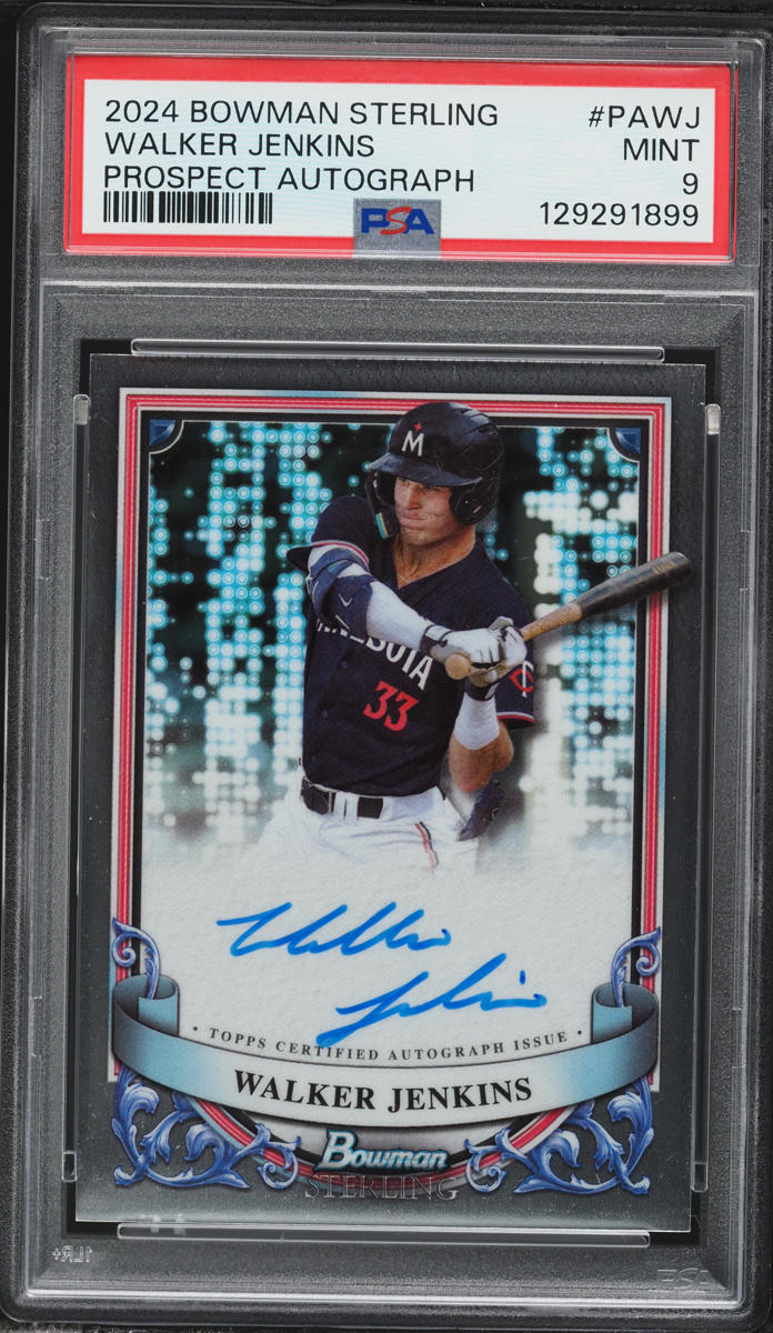 2024 Bowman Sterling Walker Jenkins PROSPECT AUTO #PA-WJ PSA 9 MINT