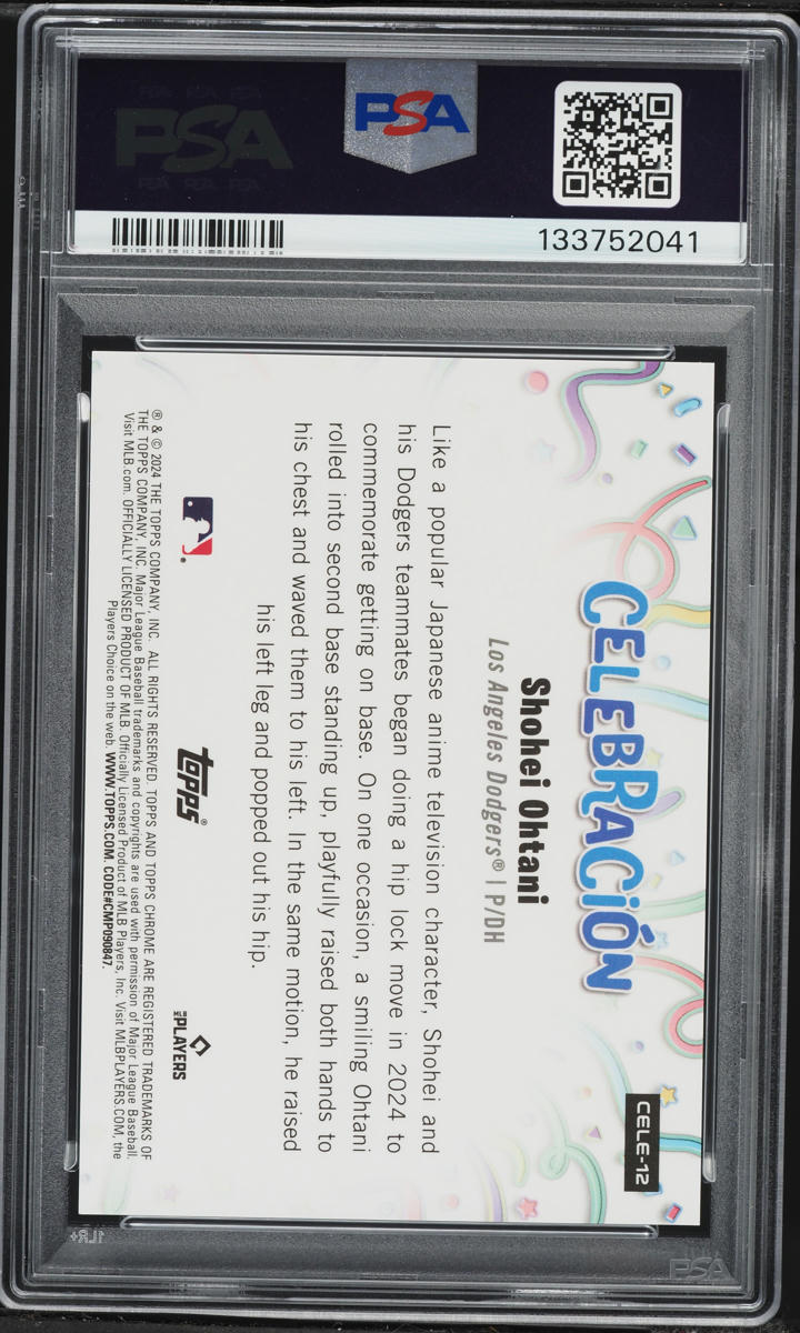 2024 Topps Chrome Update Celebracion Gold Refractor Shohei Ohtani /50 #12 PSA 10 GEM MINT