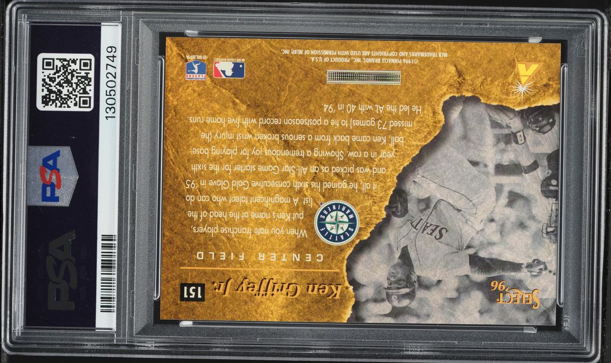 1996 Select Ken Griffey Jr. #151 PSA 9 MINT on Fanatics Collect