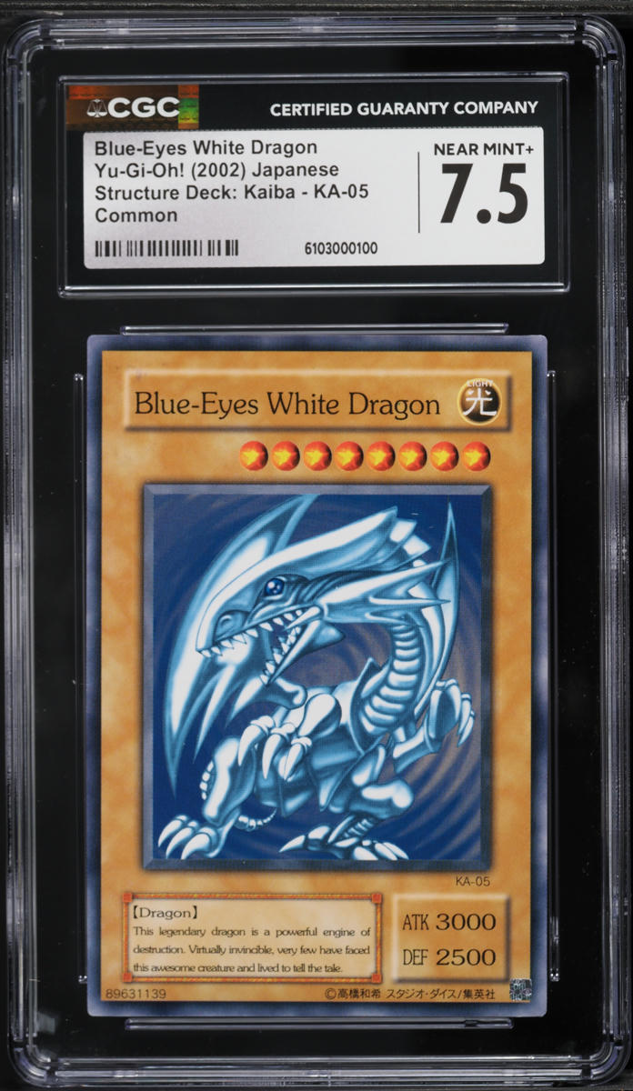 2002 Yu-Gi-Oh! Japanese Structure Deck Kaiba Blue-Eyes White Dragon #KA-05  CGC 7.5 NRMT+ on Fanatics Collect