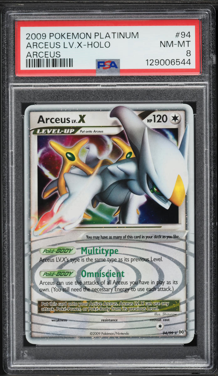 2009 Pokemon Platinum Arceus Holo Arceus LV.X #94 PSA 8 NM-MT