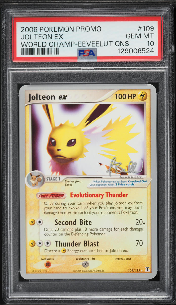2006 Pokemon World Championships Promo Eeveelutions Jolteon EX #109 PSA 10 GEM MINT