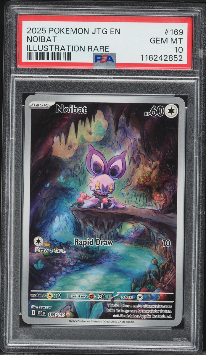 2025 Pokemon Scarlet & Violet Journey Together IR Noibat #169 PSA 10 GEM MINT