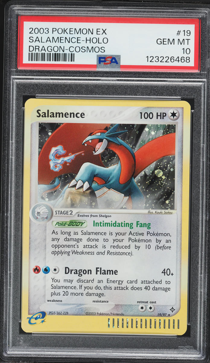 2003 Pokemon EX Dragon Cosmos Holo Salamence #19 PSA 10 GEM MINT