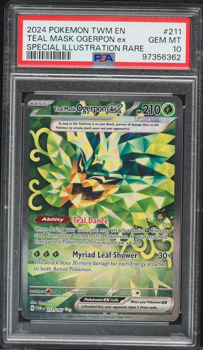 2024 Pokemon Scarlet & Violet Twilight Masquerade SIR Teal Mask Ogerpon EX #211 PSA 10 GEM MINT