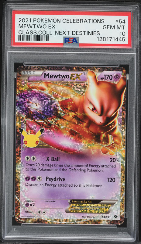 2021 Pokemon Sword & Shield Celebrations Classic Mewtwo EX #54 PSA