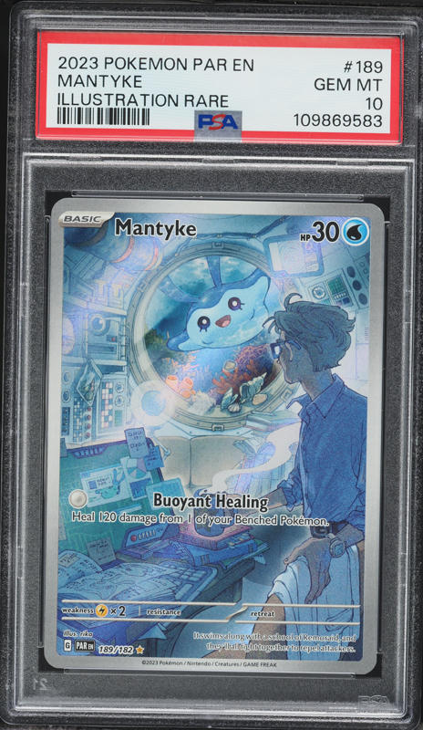 2023 Pokemon Scarlet & Violet Paradox Rift IR Mantyke #189 PSA 10 GEM MINT