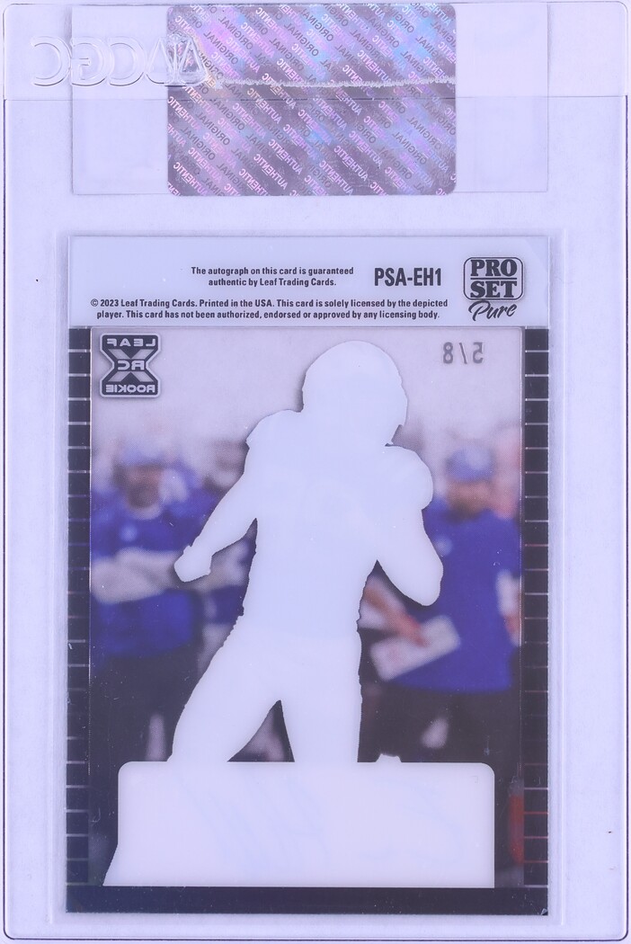 2023 Leaf Pro Set Pure Bronze Spectrum Holo Evan Hull ROOKIE AUTO /8 #PSA-EH1 CGC AUTH
