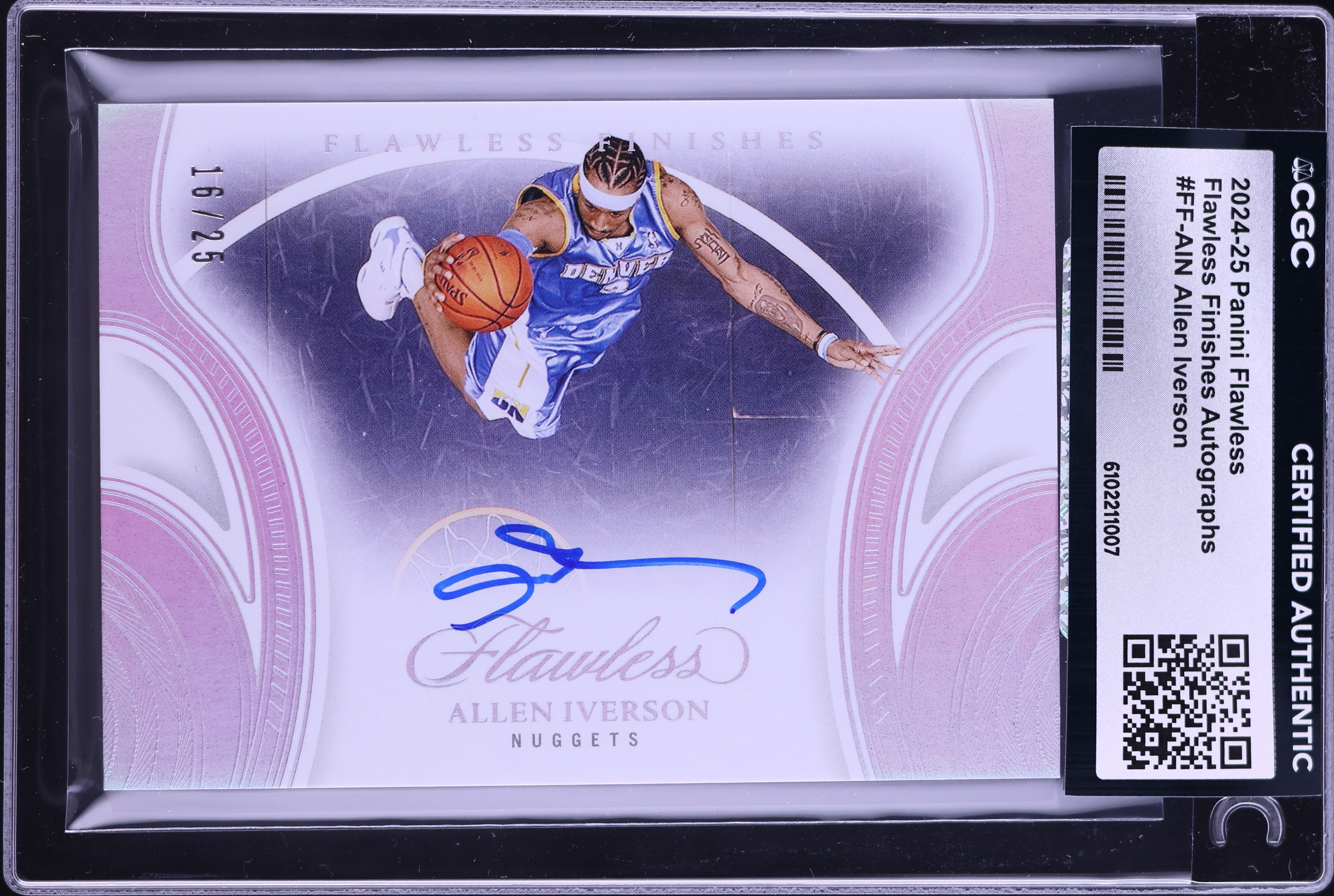 ALLEN IVERSON flawless auto /25 ENSHRINED SIGNATURES 76ERS 高級版
