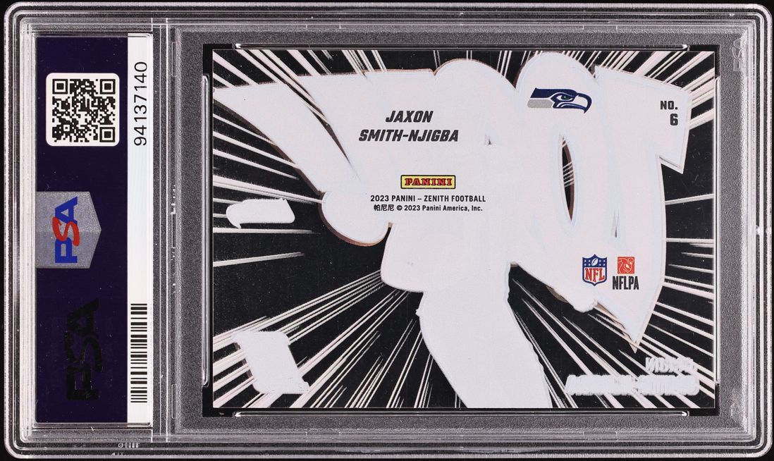 SUNSKIN LUSTER & REBOOT 10本セット新品✨ 2023 Panini Zenith Zoom! Jaxon Smith-Njigba ROOKIE #6 PSA 10 GEM