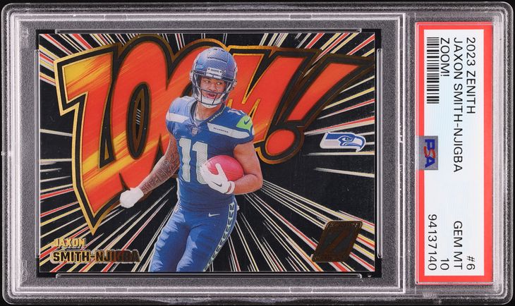 SUNSKIN LUSTER & REBOOT 10本セット新品✨ 2023 Panini Zenith Zoom! Jaxon Smith-Njigba ROOKIE #6 PSA 10 GEM