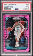 2020 Panini Prizm Pink Pulsar LaMelo Ball ROOKIE /42 #278 PSA 9