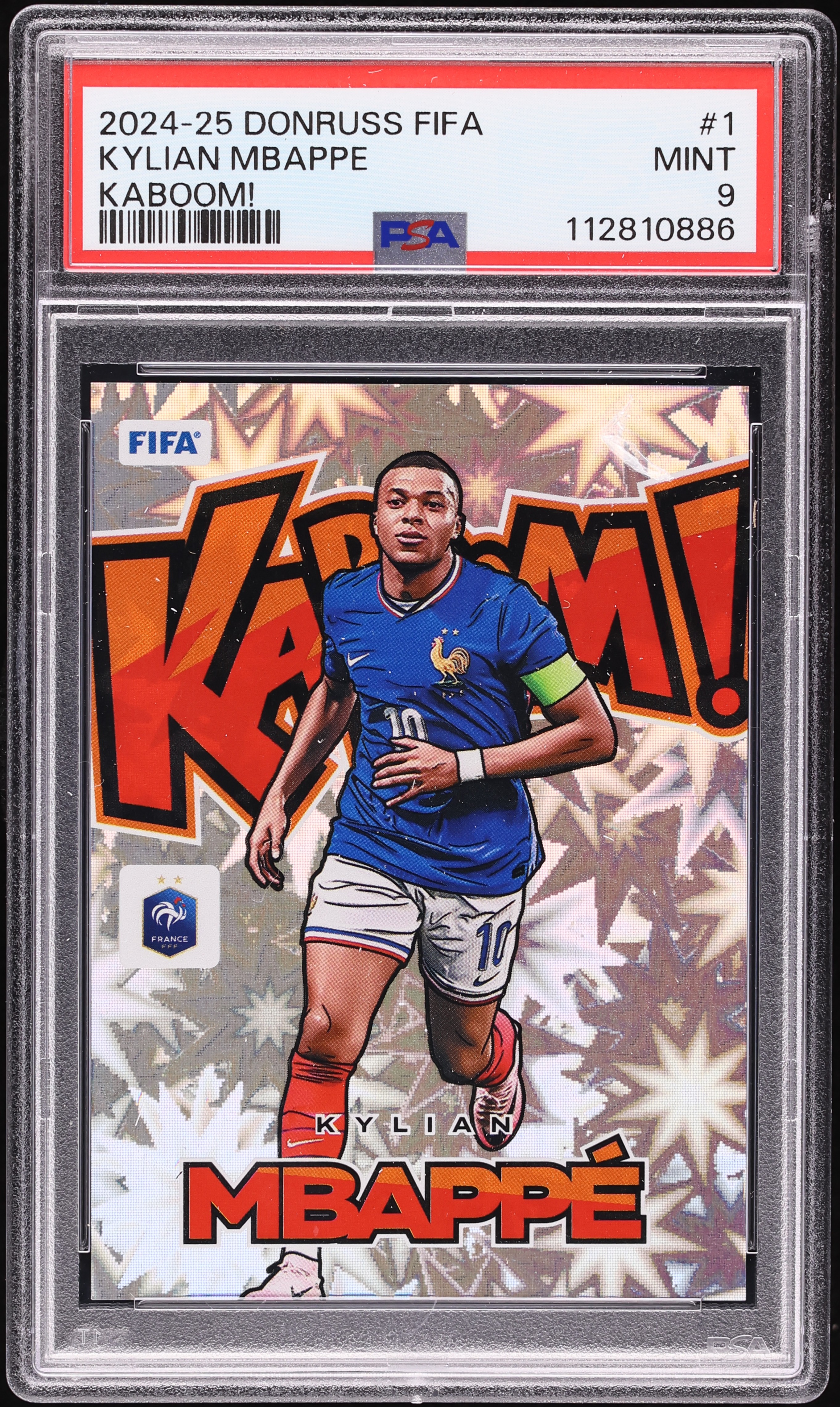 2024 Donruss FIFA Kaboom! Kylian Mbappe #1 PSA 9 MINT on Fanatics