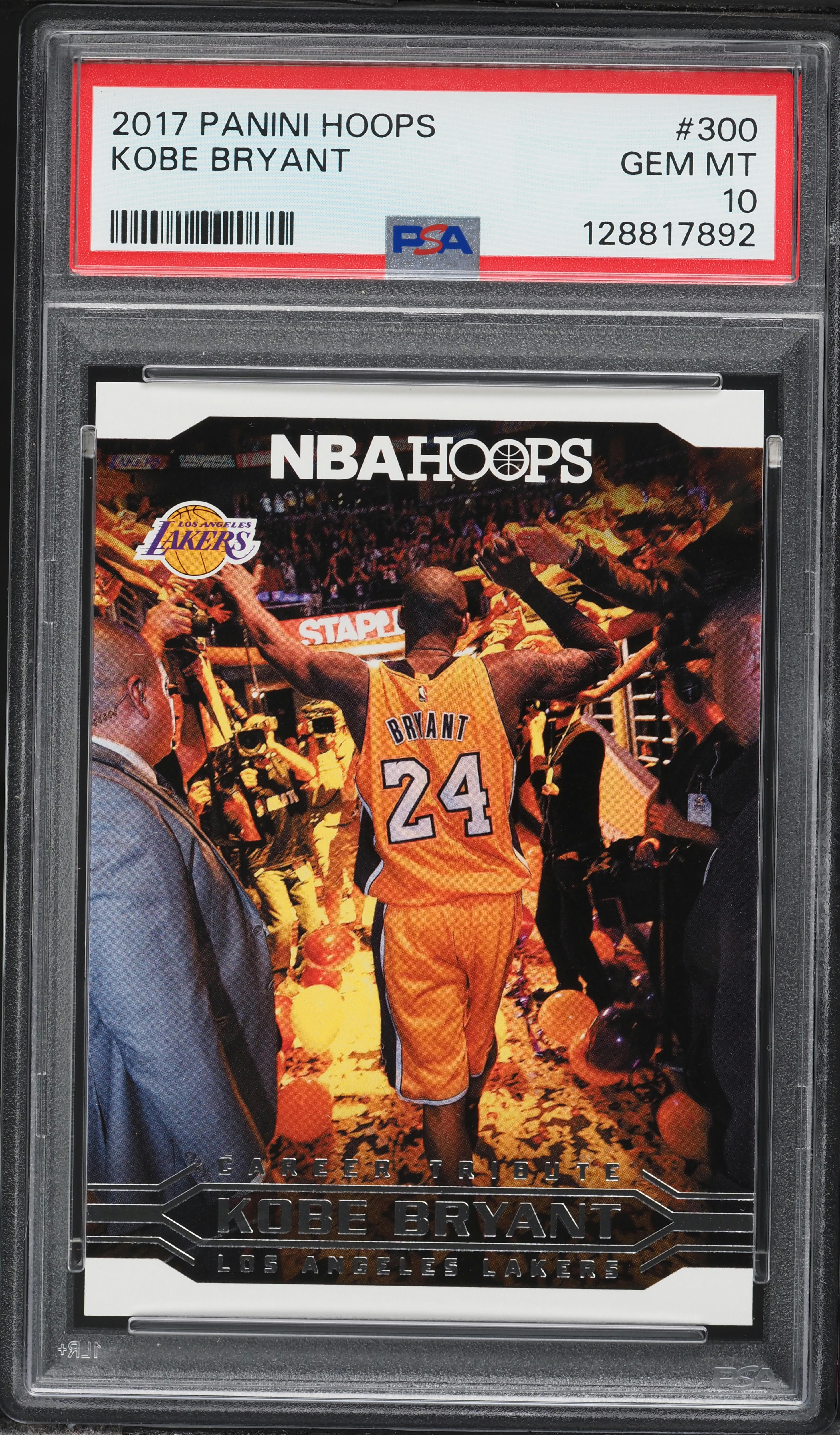 2017 Hoops Kobe Bryant #300 PSA 10 GEM MINT on Fanatics Collect