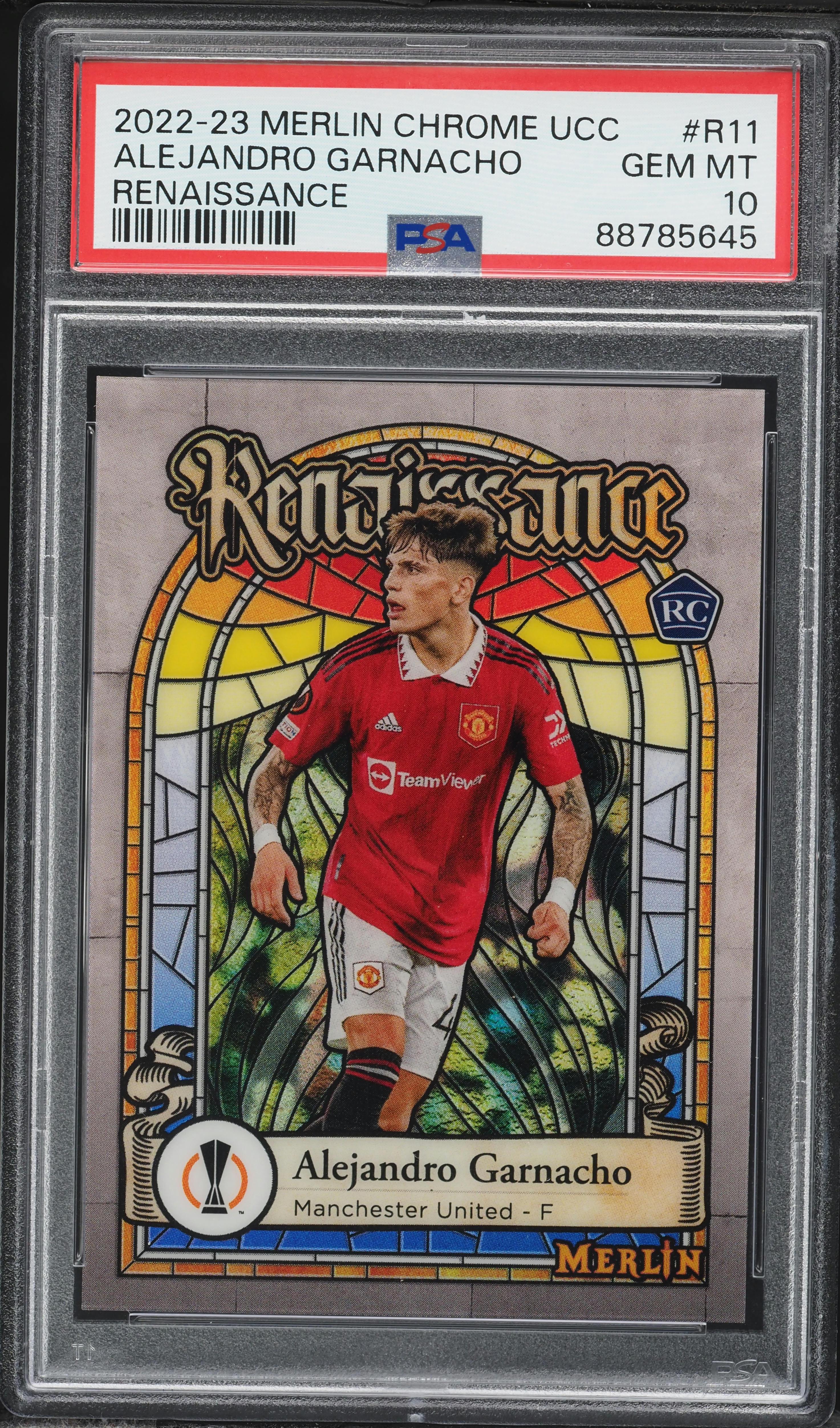 2022 Topps Chrome Merlin UEFA Renaissance Alejandro Garnacho
