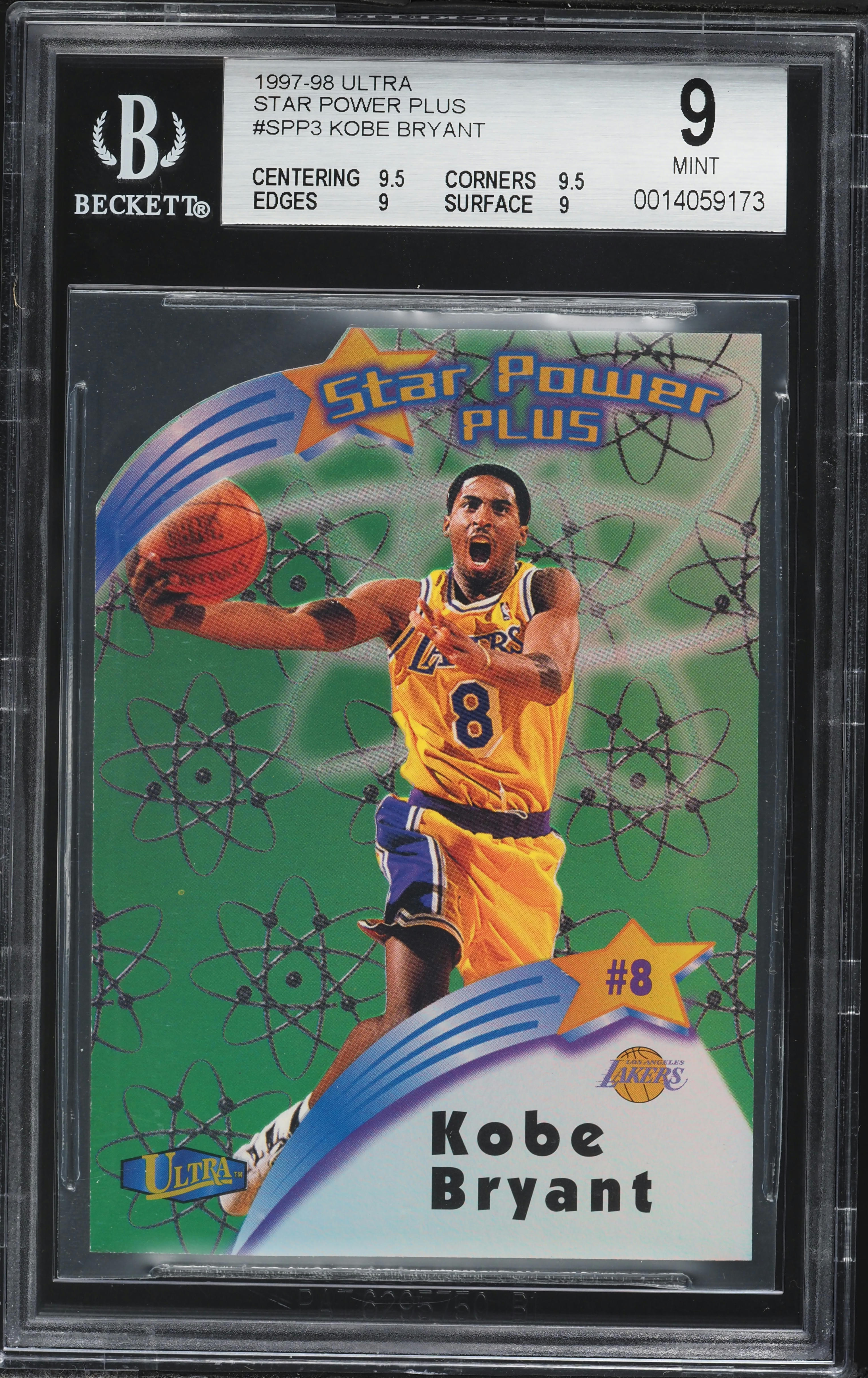 1997 Ultra Star Power Plus Die-Cut Kobe Bryant #SPP3 BGS 9 MINT on