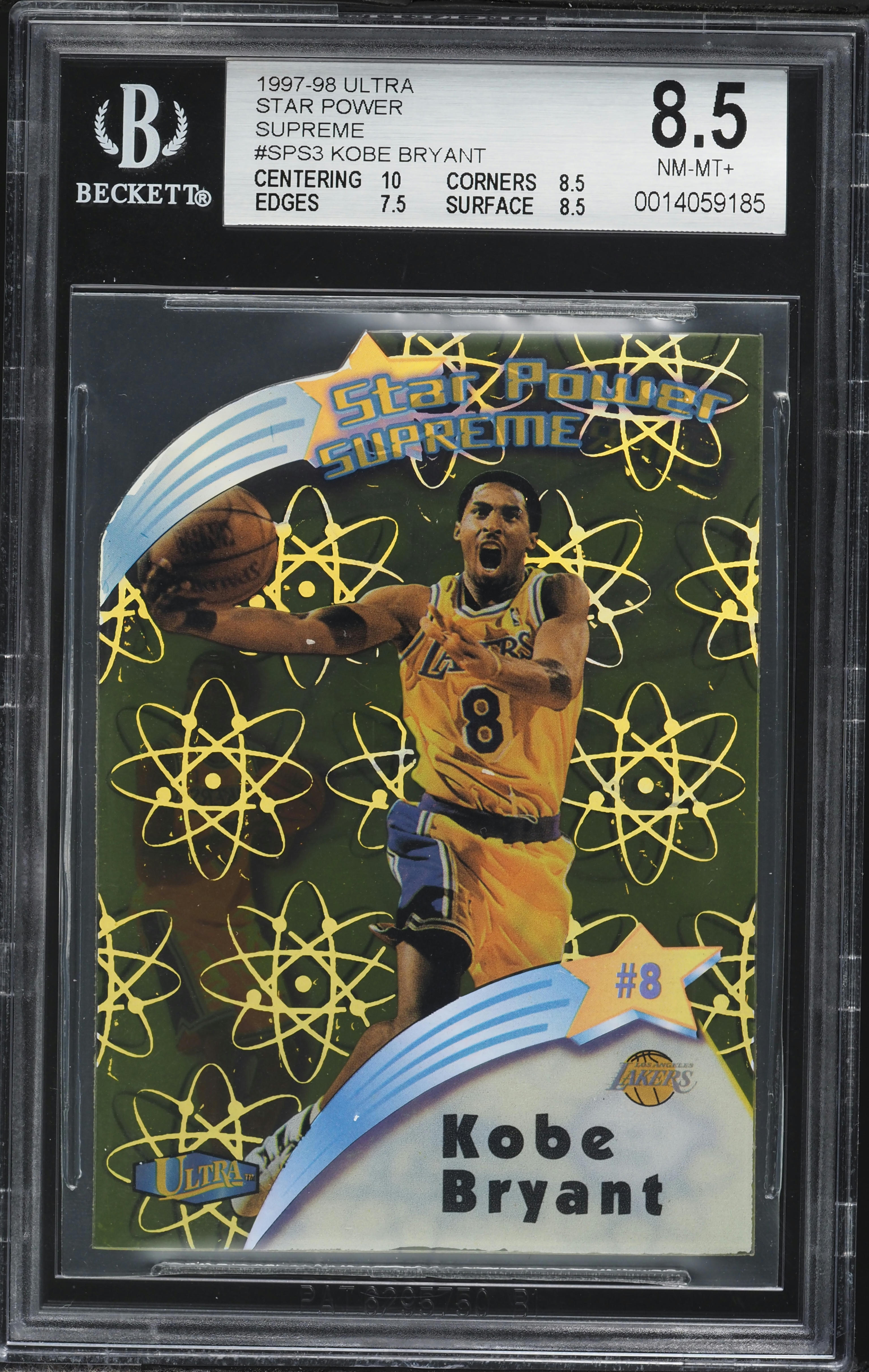 1997 Ultra Star Power Supreme Die-Cut Kobe Bryant #SPS3 BGS 8.5 NM 