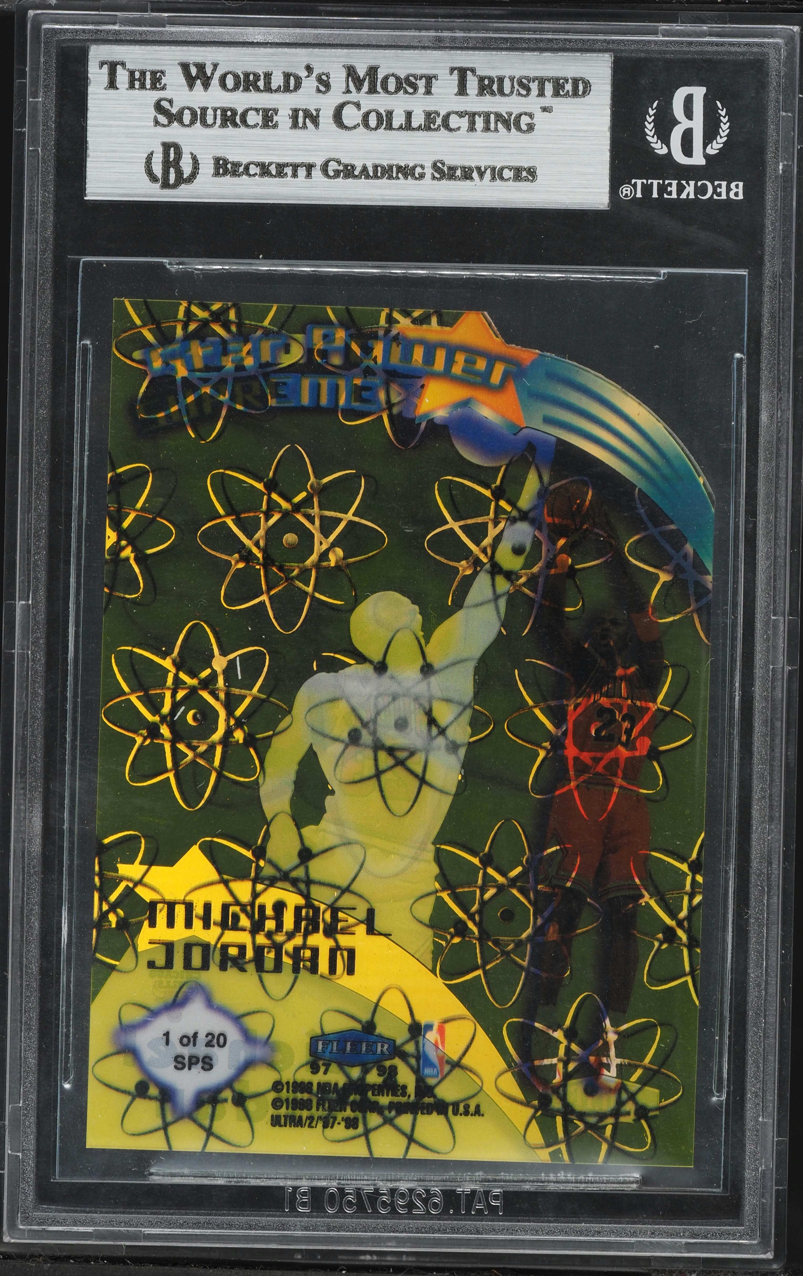 1997 Ultra Star Power Supreme Die Cut Michael Jordan #SPS1 BGS 9 