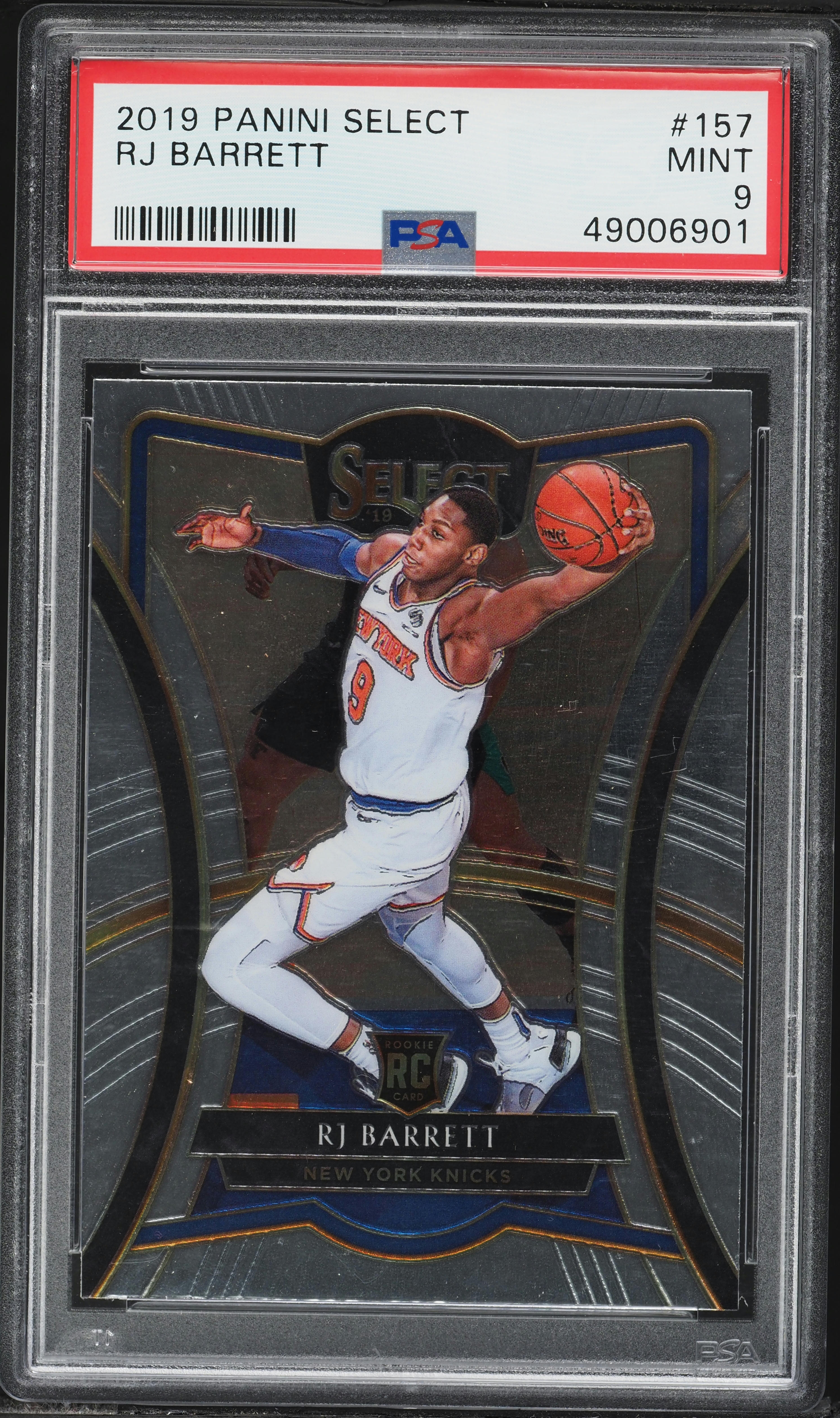 2019 Select Premier Level RJ Barrett ROOKIE #157 PSA 9 MINT on