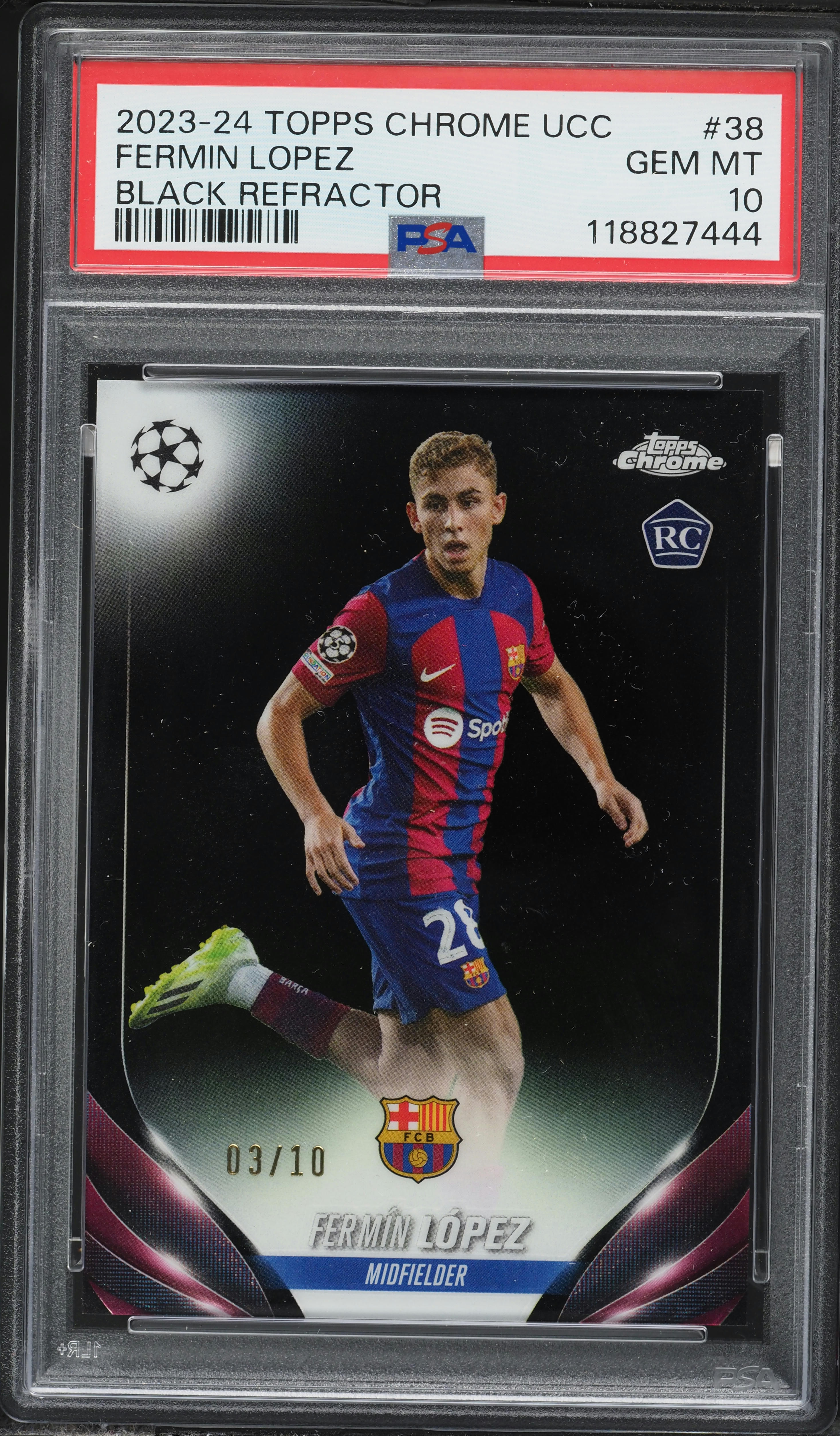 25枚限定】 2023-24 Topps Chrome UCC Fermin Lopez フェルミン 