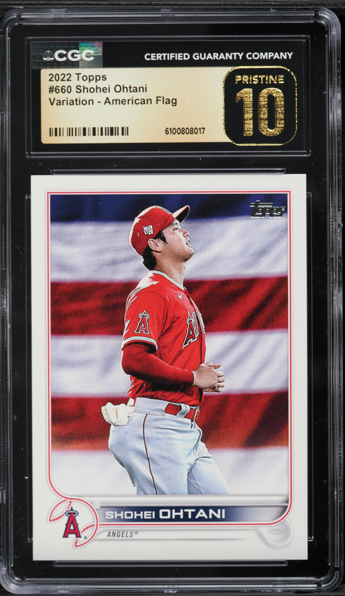 2022 Topps Variation American Flag Shohei Ohtani #660 CGC 10