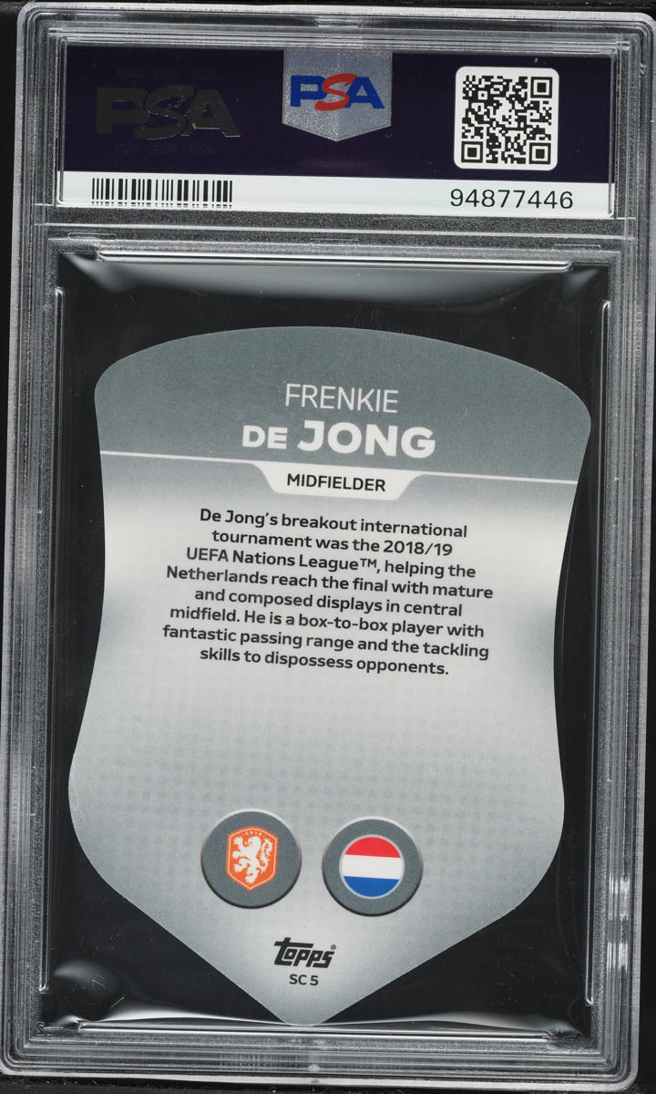 2024 Topps Match Attax UEFA Euro Chrome Pro Elite Shield Frenkie