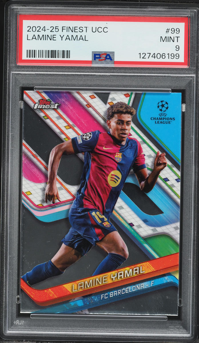 2024 Topps Finest UEFA Club Competitions Lamine Yamal #99 PSA 9 MINT